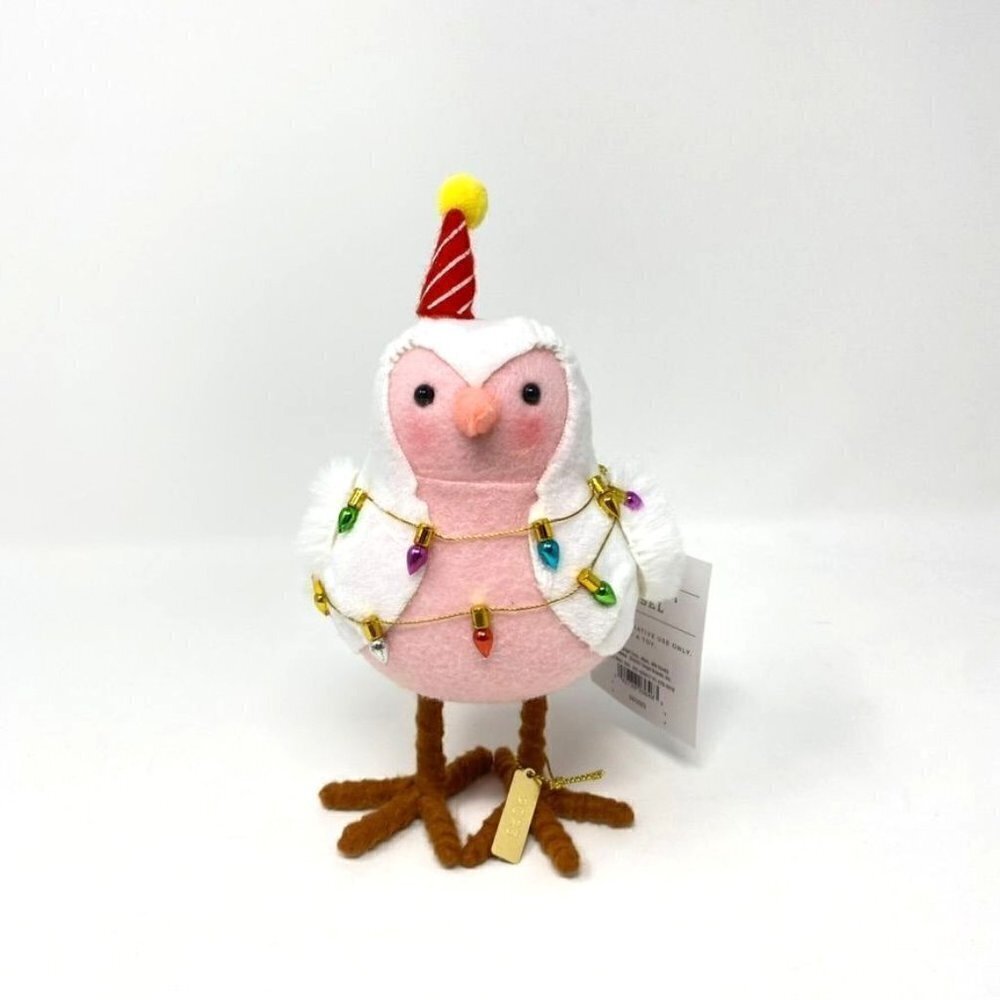 2023 Target 6.5" Featherly Friends Tinsel Fabric Bird Christmas Figurine String